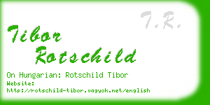tibor rotschild business card